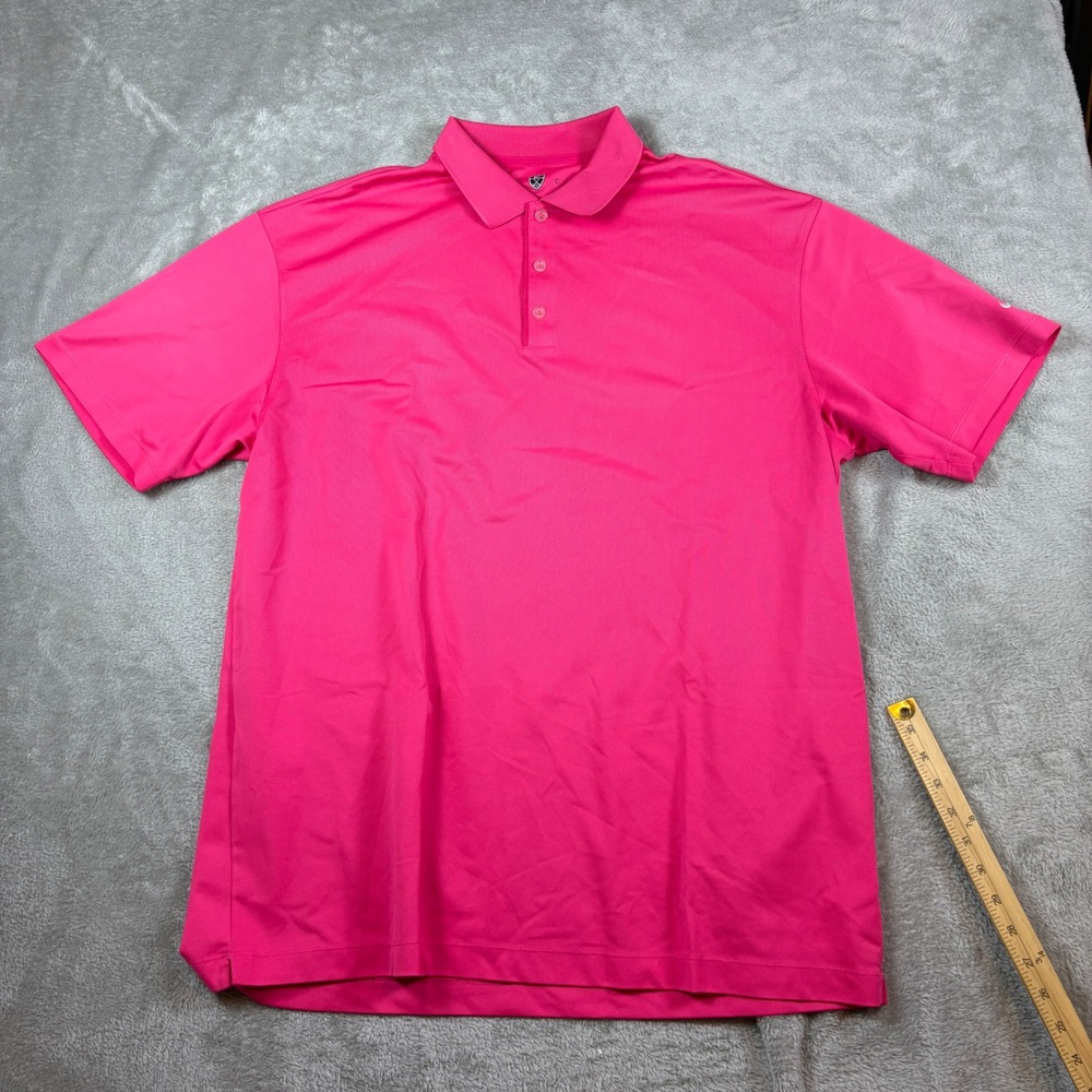 Nike Shirts Mens XXL Golf Nike Fit Dry Polo Pink Performance Stretch
